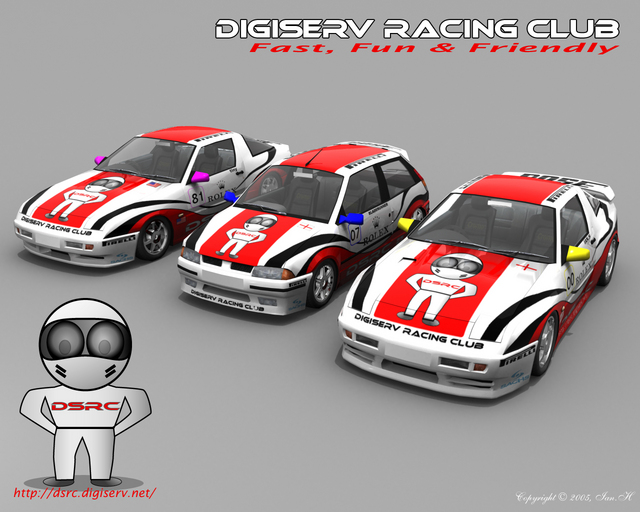 digiServ Racing Club - Demo Car Line-up
